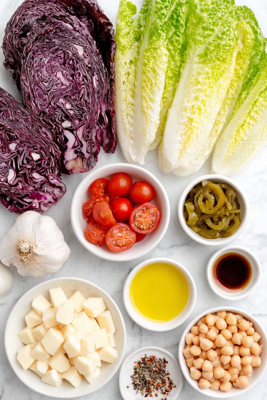 vegetarian italian salad - Recipe Image